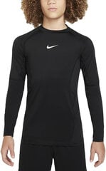 Nike T-paidat Nuorille B Np Df Ls Top 24 Black FJ6822 010 FJ6822 010/M hinta ja tiedot | Miesten puserot ja hupparit | hobbyhall.fi