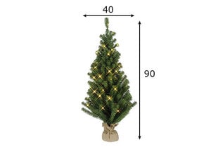 LED koristeellinen joulukuusi valoilla 0,9W 40x90cm Toppy 600-41 hinta ja tiedot | Joulukuuset ja kranssit | hobbyhall.fi