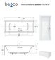 Kylpyamme Besco Quadro paneeleilla, 175x80 cm hinta ja tiedot | Kylpyammeet | hobbyhall.fi