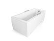 Kylpyamme Besco Modern paneeleilla, 140x70 cm hinta ja tiedot | Kylpyammeet | hobbyhall.fi