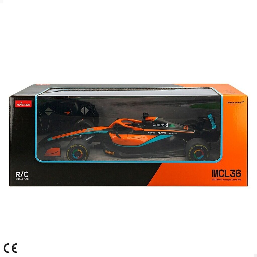 Kaukosäädinauto Rastar McLaren MCL36, 2 kpl. hinta ja tiedot | Poikien lelut | hobbyhall.fi