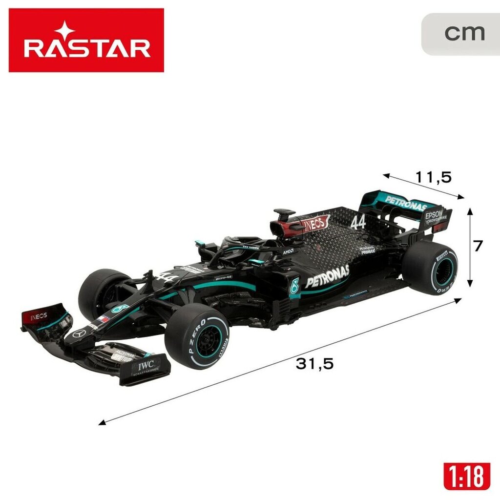 Kaukosäädin auto Rastar Mercedes Benz AMG F1 W11 EQ Performance, 2 kpl. hinta ja tiedot | Poikien lelut | hobbyhall.fi