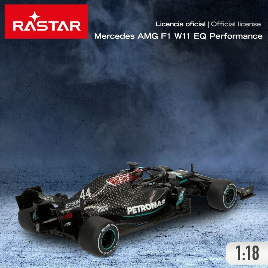 Kaukosäädin auto Rastar Mercedes Benz AMG F1 W11 EQ Performance, 2 kpl. hinta ja tiedot | Poikien lelut | hobbyhall.fi