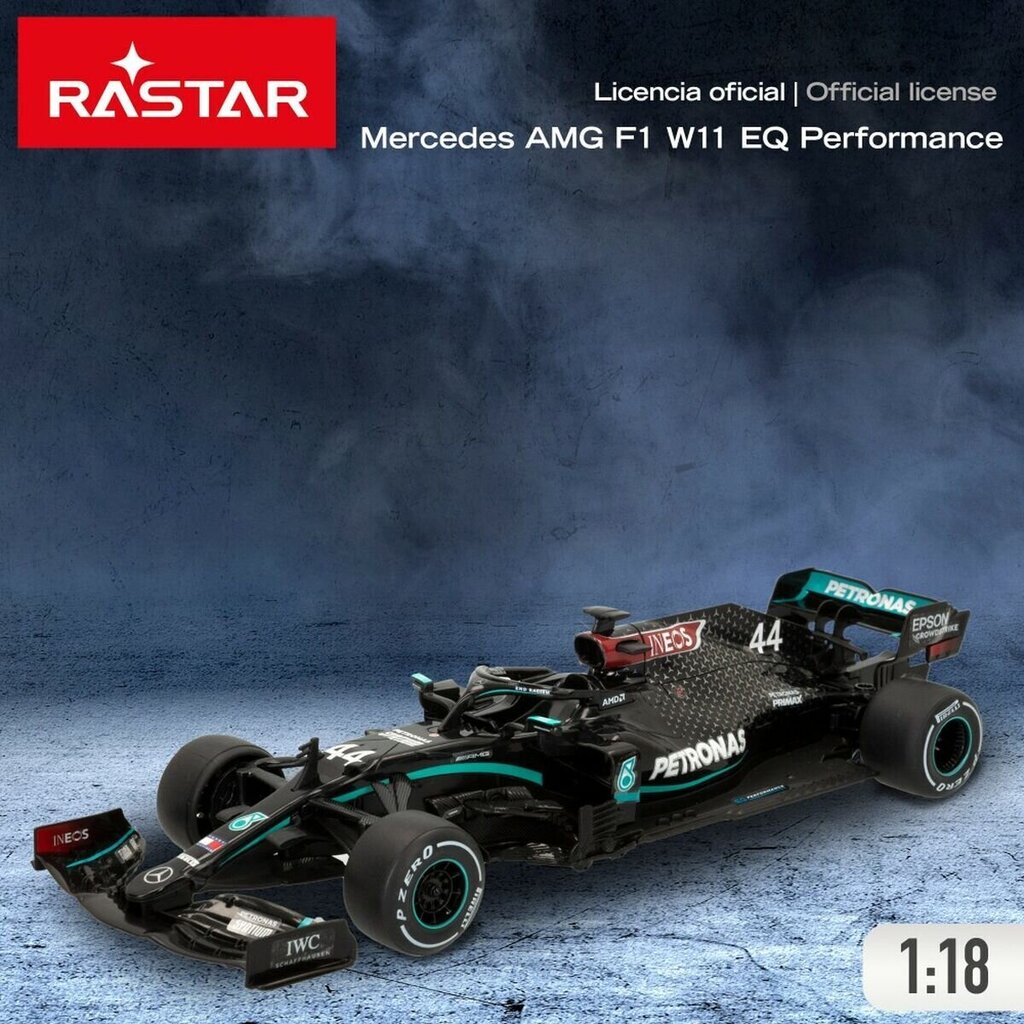 Kaukosäädin auto Rastar Mercedes Benz AMG F1 W11 EQ Performance, 2 kpl. hinta ja tiedot | Poikien lelut | hobbyhall.fi