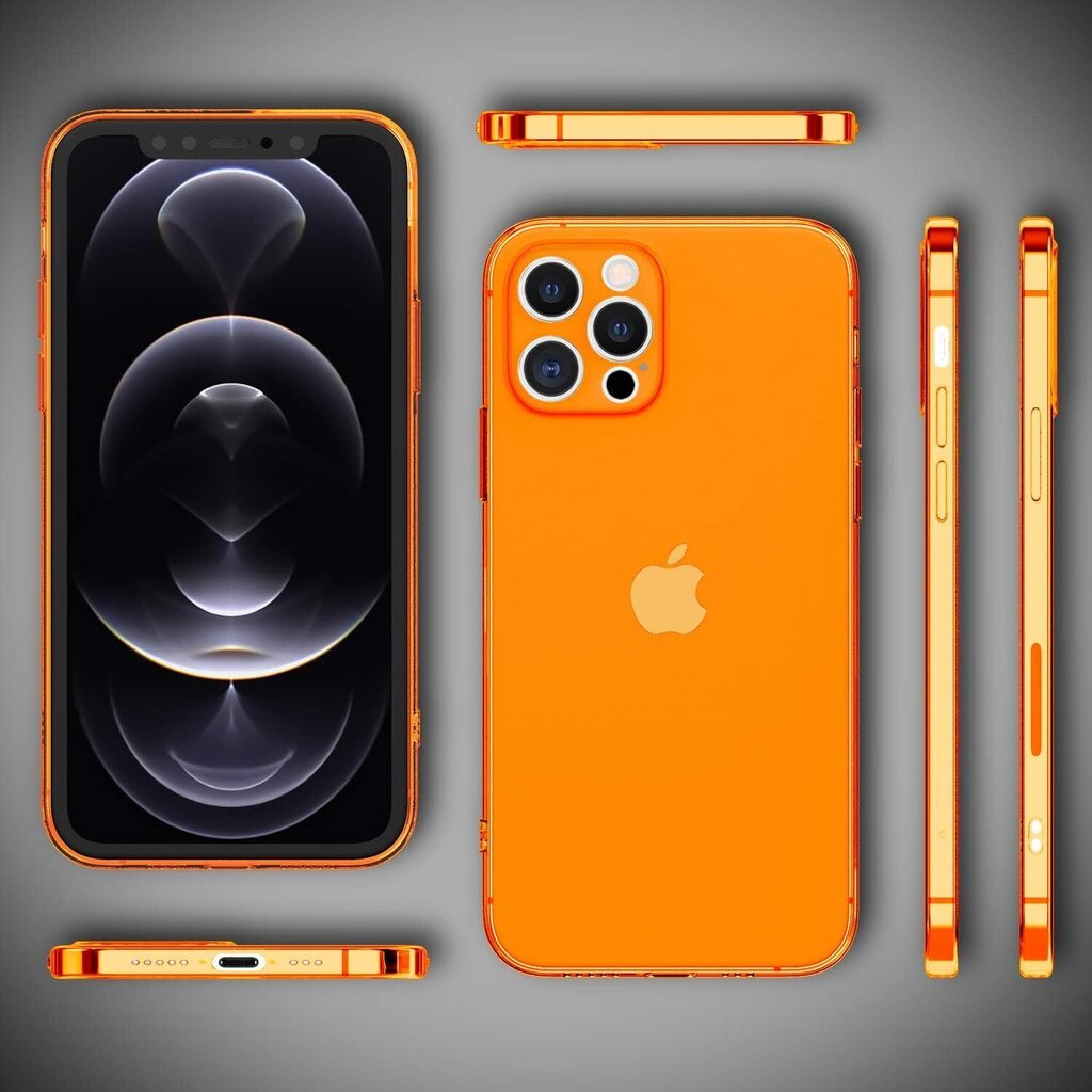 Oranssi Nalia Neon Kotelo Iphone 12 Pro:lle hinta ja tiedot | Puhelimen kuoret ja kotelot | hobbyhall.fi