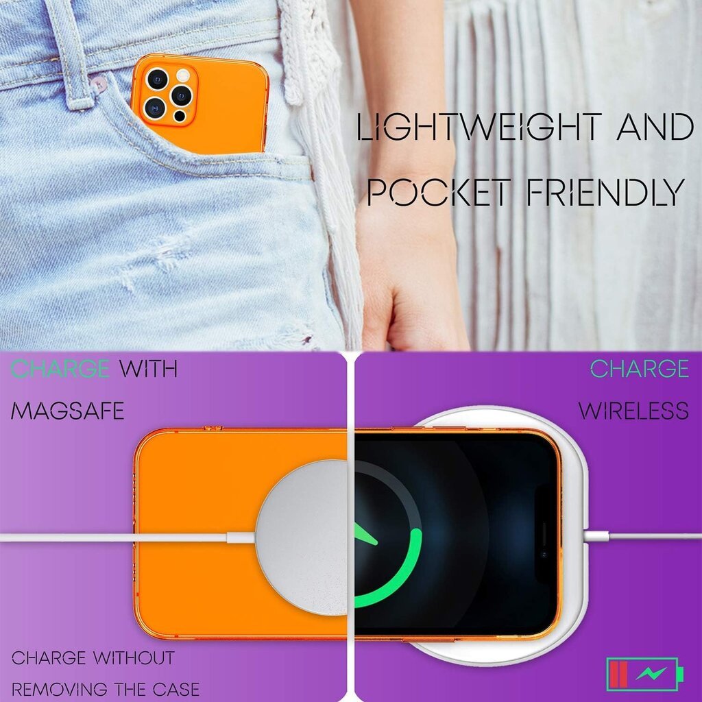 Oranssi Nalia Neon Kotelo Iphone 12 Pro:lle hinta ja tiedot | Puhelimen kuoret ja kotelot | hobbyhall.fi