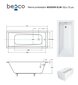 Kylpyamme Besco Modern Slim, 150x70 cm hinta ja tiedot | Kylpyammeet | hobbyhall.fi