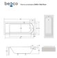 Kylpyamme Besco Shea, 150x70 cm hinta ja tiedot | Kylpyammeet | hobbyhall.fi