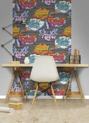 Graffiti paperi tapetti 0.53x10 m nuoriso tiili kirjoitus hinta ja tiedot | Tapetit | hobbyhall.fi