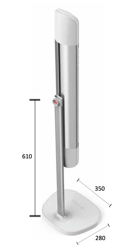 Infrapunalämmitin Mila 2500W, musta hinta ja tiedot | Lämmittimet | hobbyhall.fi