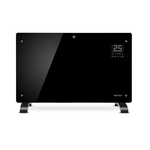 Koristeellinen konvektiolämmitin 52 x 47 x 7,5 cm WARMTEC EGW 1000 W Wi-Fi-ohjaustoiminnolla, musta hinta ja tiedot | Lämmittimet | hobbyhall.fi