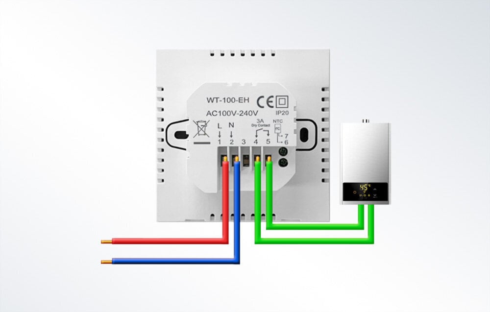 Avatto Wifi termostaattikattilan säädin Tuya White hinta ja tiedot | Lämmittimet | hobbyhall.fi