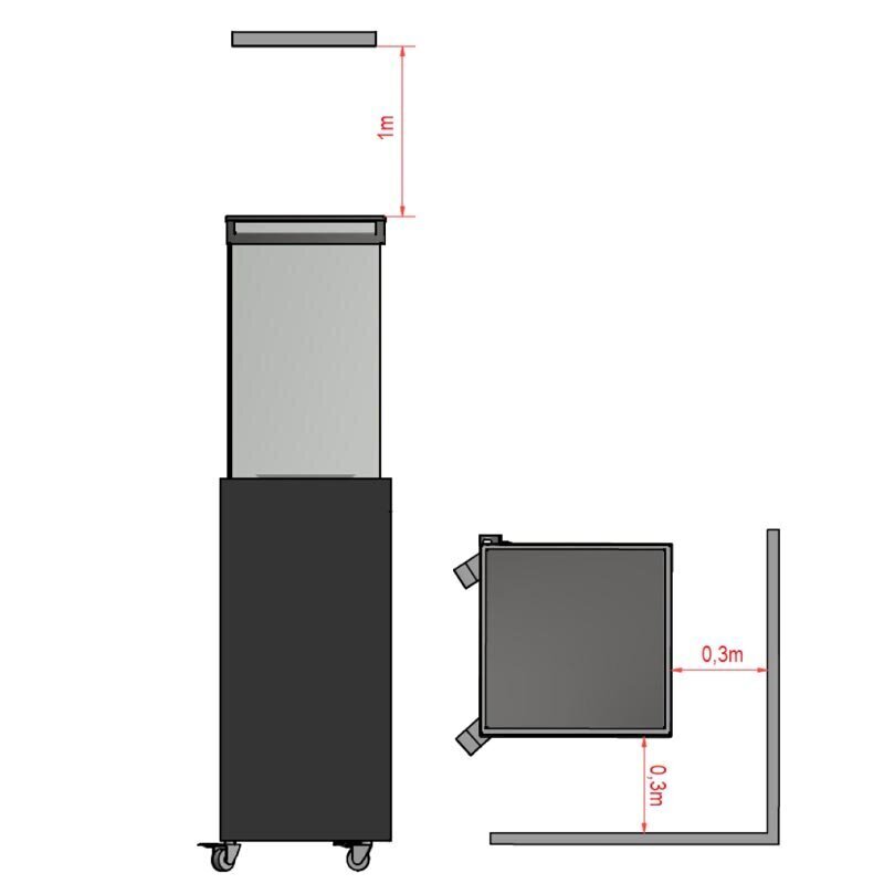 Terassilämmitin kaasutakka Planika Faro hinta ja tiedot | Lämmittimet | hobbyhall.fi