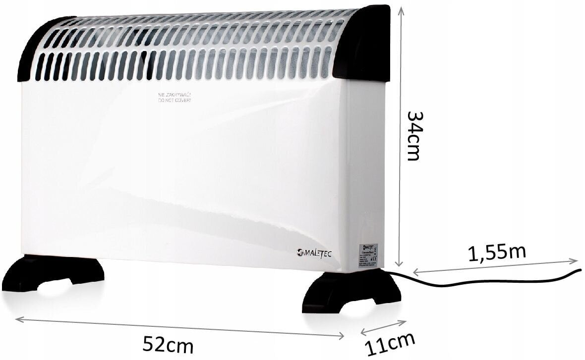 Sähköpatteri - lämmitin Maltec 2000W hinta ja tiedot | Lämmittimet | hobbyhall.fi