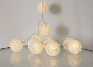 Lamppusarja valkoinen 10 LED 0,3W 135cm Festival 460-43 hinta ja tiedot | Jouluvalot | hobbyhall.fi