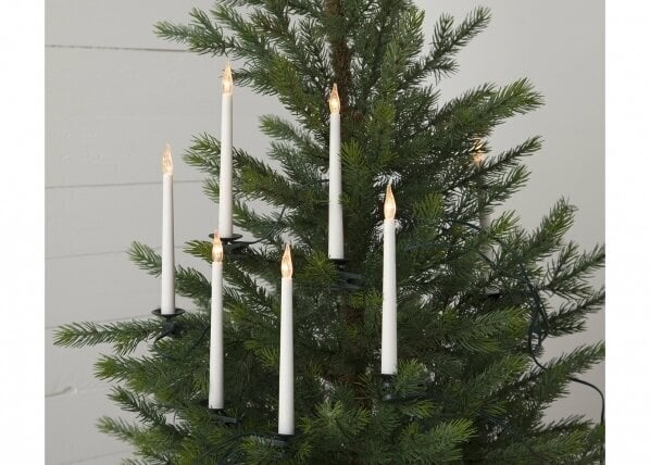LED joulukuusen kynttilät valkoinen 16 kpl. 1W 750x18cm Slimline 402-22 hinta ja tiedot | Jouluvalot | hobbyhall.fi