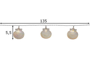 Lamppusarja paristoilla 10 LED AA 0,26W 135cm Nacy 729-35 hinta ja tiedot | Jouluvalot | hobbyhall.fi