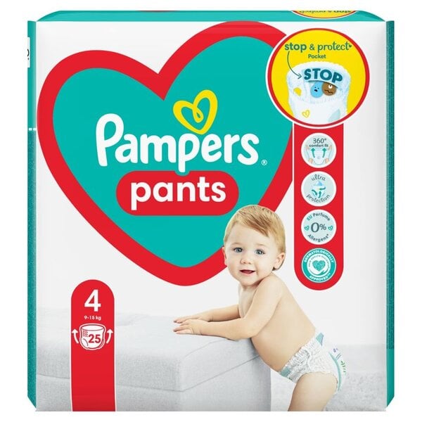 Vaipat Pampers Pants Kantopakkaus S4,25 kpl. x 4 kpl.