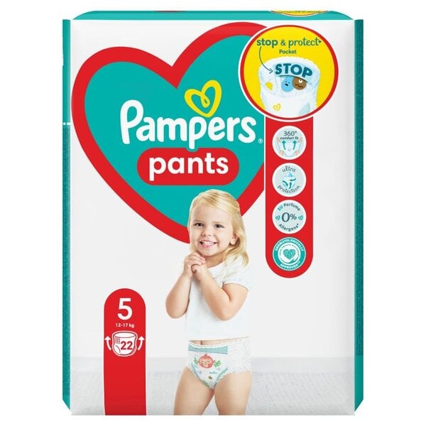 Vaipat Pampers Pants Carry Pack S5 22 kpl. x 4 kpl.