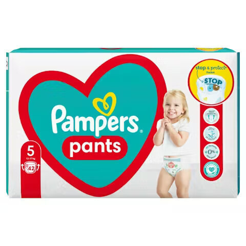 Vaipat Pampers Pants Maxi Pack S5 42 kpl. x 3 kpl.