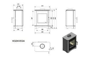 Takka Kratki 6 kW hinta ja tiedot | Takat | hobbyhall.fi