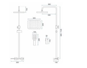 REA HELIX musta suihkusetti hinta ja tiedot | Suihkusetit | hobbyhall.fi