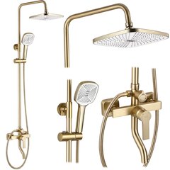 Rea Argus Golden Gold Brush Shower Set hinta ja tiedot | Suihkusetit | hobbyhall.fi