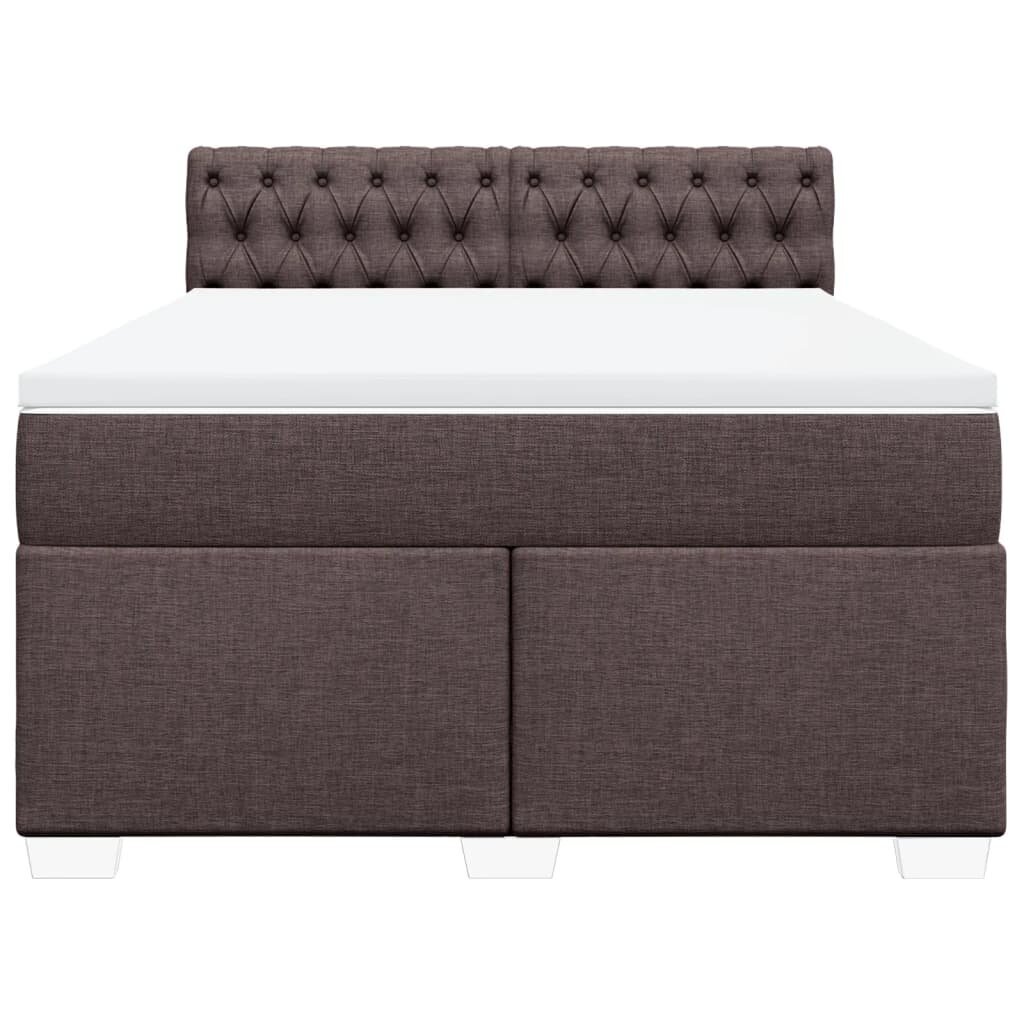 vidaXL Continental Bed Patja Ruskea Kangas 160x200 cm hinta ja tiedot | Sängyt | hobbyhall.fi