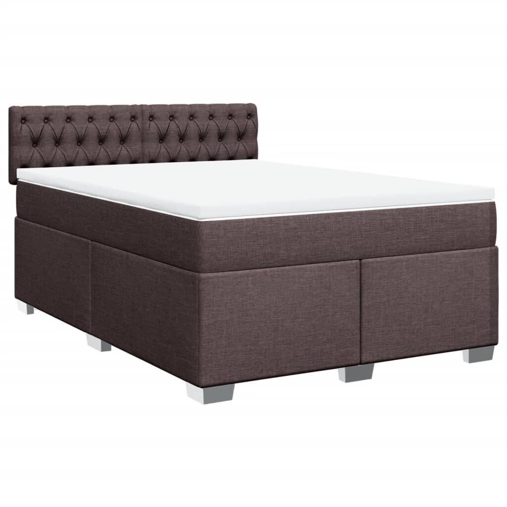 vidaXL Continental Bed Patja Ruskea Kangas 160x200 cm hinta ja tiedot | Sängyt | hobbyhall.fi