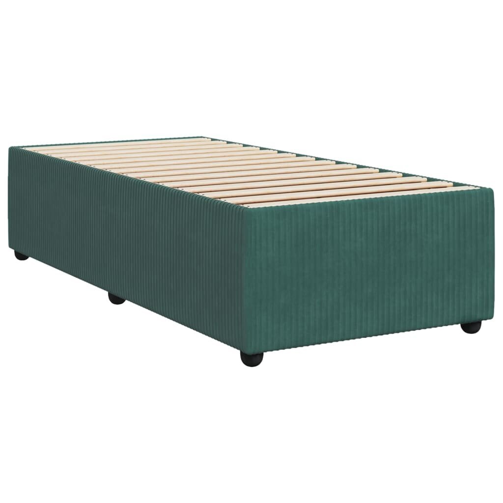 vidaXL Continental Bed patja Green Velvet 80x200 cm hinta ja tiedot | Sängyt | hobbyhall.fi