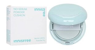 Innisfree No-Sebum Powder Cushion 21N Vanilla 14g - Matistava meikkivoidepohjustusvoide - Mattifying cushion foundation hinta ja tiedot | Meikkivoiteet ja puuterit | hobbyhall.fi