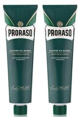 Proraso Parranajovoide Virkistävä Eukalyptus, 150 ml x 3 hinta ja tiedot | Parranajo ja karvanpoisto | hobbyhall.fi