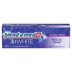 Hammastahna Blend A Med 3D White, 75ml x 4 kpl. hinta ja tiedot | Suuhygienia | hobbyhall.fi