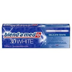 Hammastahna Blend A Med 3D White Delicate White, 75ml x 4 kpl. hinta ja tiedot | Suuhygienia | hobbyhall.fi