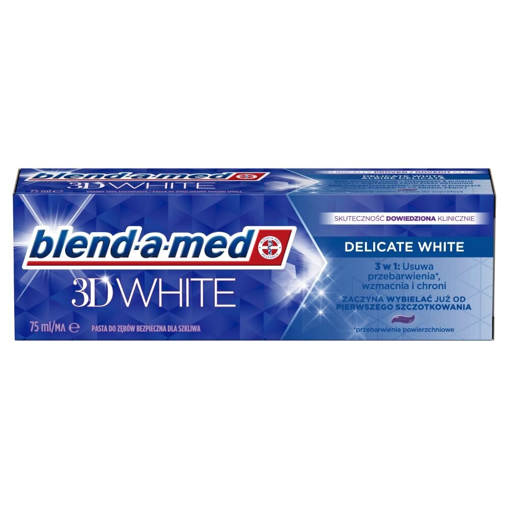 Hammastahna Blend A Med 3D White Delicate White, 75ml x 4 kpl. hinta ja tiedot | Suuhygienia | hobbyhall.fi