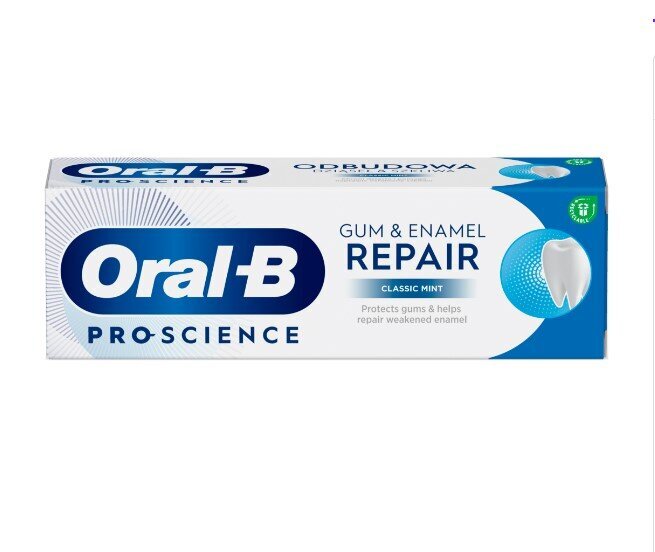 Hammastahna ORAL B Gum & Enamel Extra Fresh, 75ml x 2 kpl.