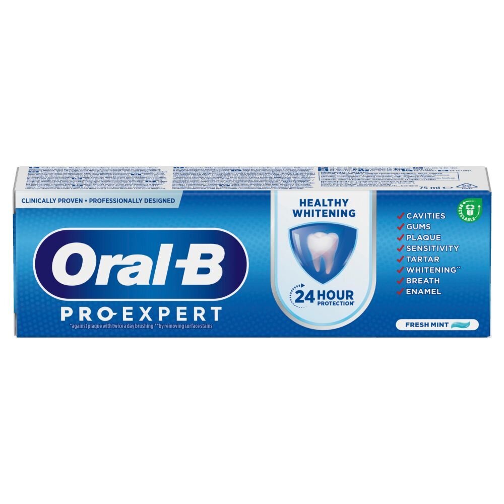 Hammastahna Oral-B Pro Expert Healthy White, 75ml x 2 kpl. hinta ja tiedot | Suuhygienia | hobbyhall.fi