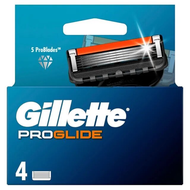 Partakoneen päät Gillette Fusion Proglide, 4 kpl. x 2 kpl. hinta ja tiedot | Parranajo ja karvanpoisto | hobbyhall.fi