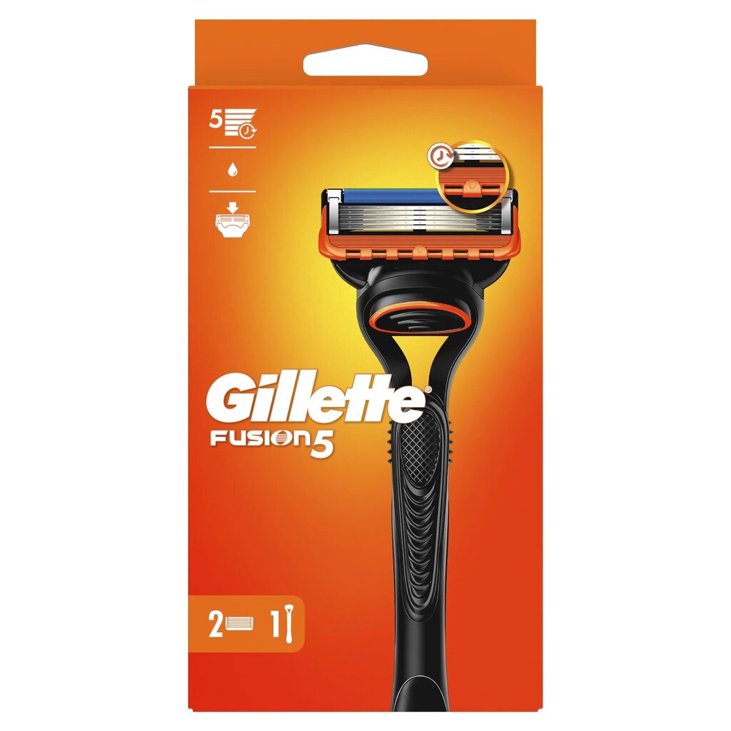 Razor Gillette Fusion 2up 2 kpl. hinta ja tiedot | Parranajo ja karvanpoisto | hobbyhall.fi