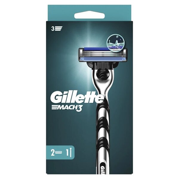 Partaveitsi Gillette MACH3, 2 päätä x 2 kpl.