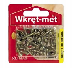 Karkaistut puuruuvit 4x16mm 45kpl PZ2 kultaa hinta ja tiedot | Käsityökalut | hobbyhall.fi