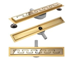 Rea Greek PRO MIRROR GOLD 60 lineaarinen viemäri hinta ja tiedot | Lattiakaivot | hobbyhall.fi