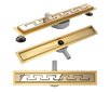 Rea Greek PRO MIRROR GOLD 80 lineaarinen viemäri hinta ja tiedot | Lattiakaivot | hobbyhall.fi