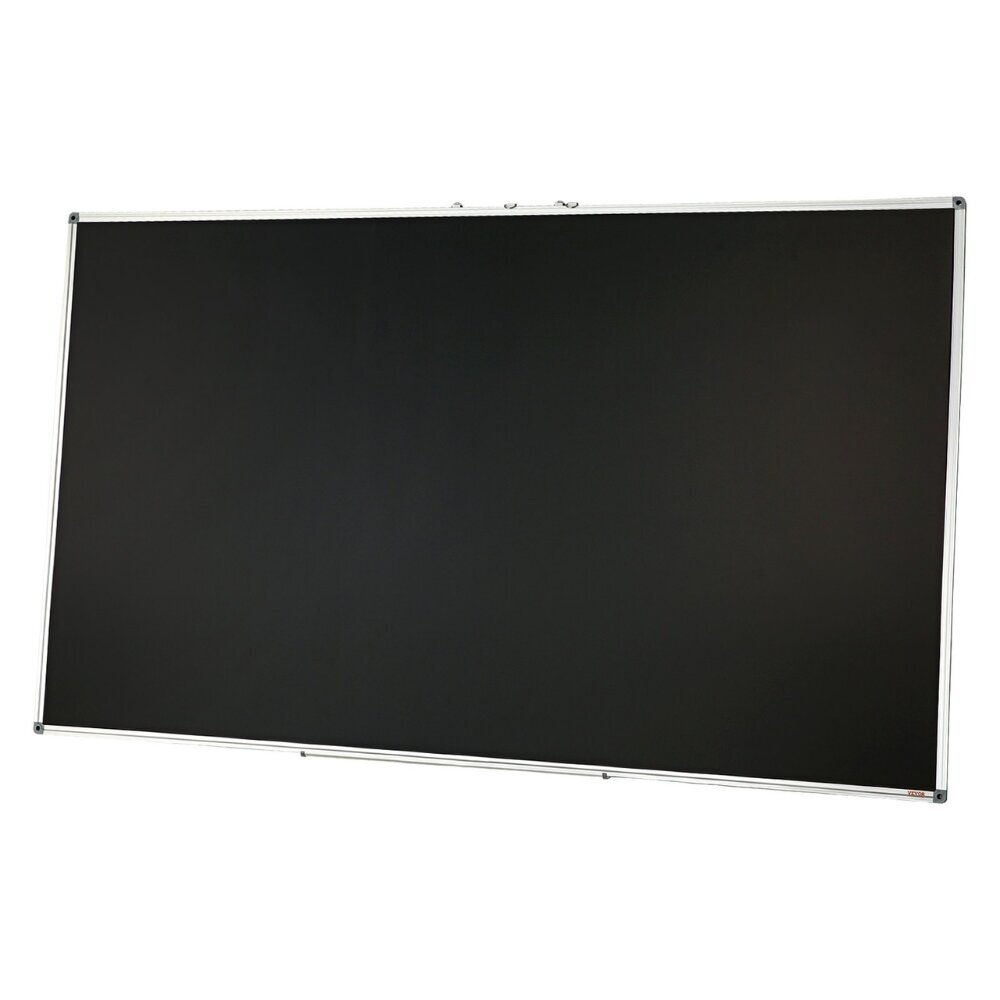 Liitutaulu alumiinikehyksellä Vevor, musta, 175 x 100 cm hinta ja tiedot | Toimistotarvikkeet | hobbyhall.fi