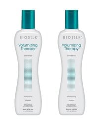 Pehmentävä hiusshampoo BIOSILK Volumizing Therapy Shampoo 355 ml x 2 hinta ja tiedot | Shampoot | hobbyhall.fi