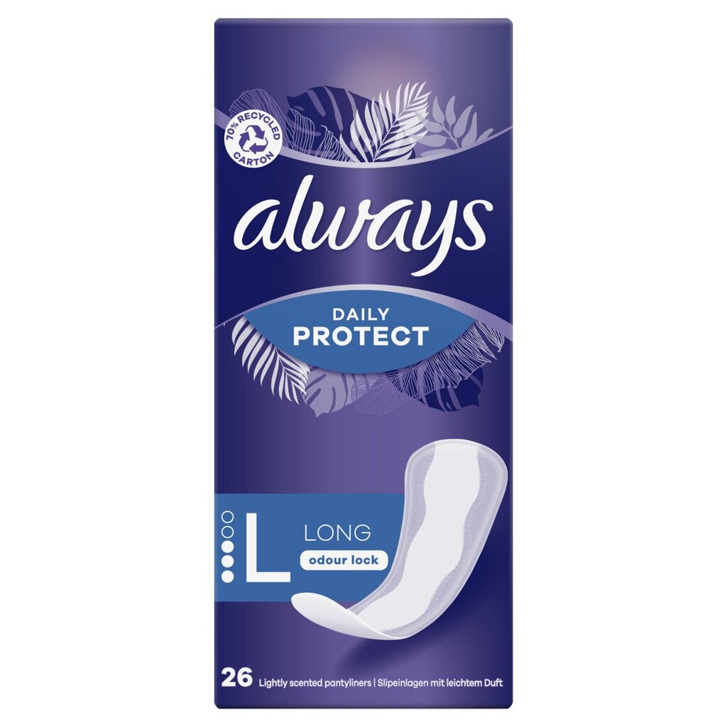 Terveyssiteet Always Long, Odor Lock, 26 kpl. x 8 kpl. hinta ja tiedot | Tamponit ja terveyssiteet | hobbyhall.fi