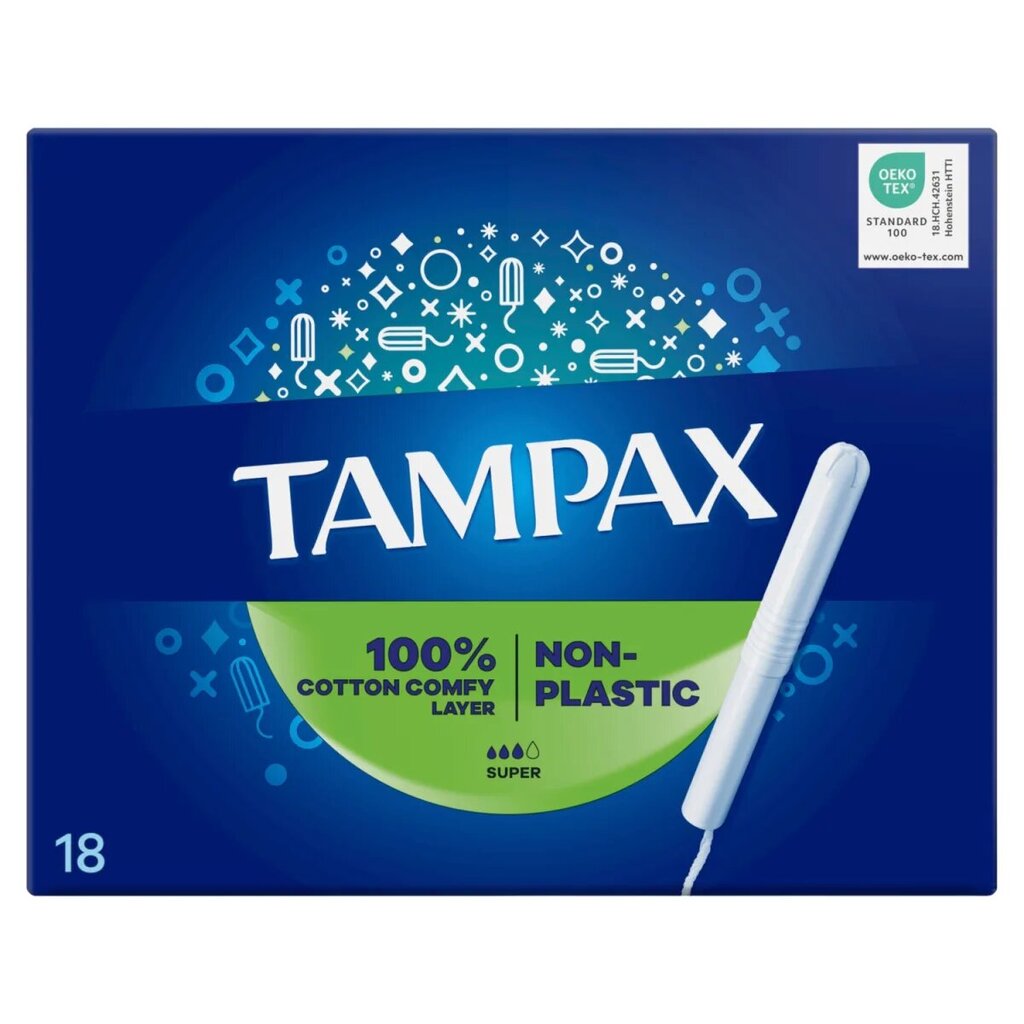 Tamponit Tampax PF Super, 18 kpl. x 12 kpl. hinta ja tiedot | Tamponit ja terveyssiteet | hobbyhall.fi