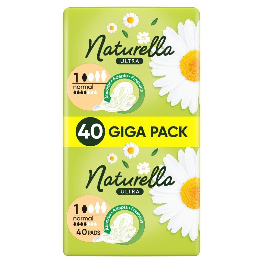 Hygieniapakkaukset Naturella Ultra Normal, S1, 20 kpl. x 6 kpl. hinta ja tiedot | Tamponit ja terveyssiteet | hobbyhall.fi