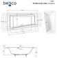 Kylpyamme Besco Intima Slim, 150x85 cm, vasen hinta ja tiedot | Kylpyammeet | hobbyhall.fi