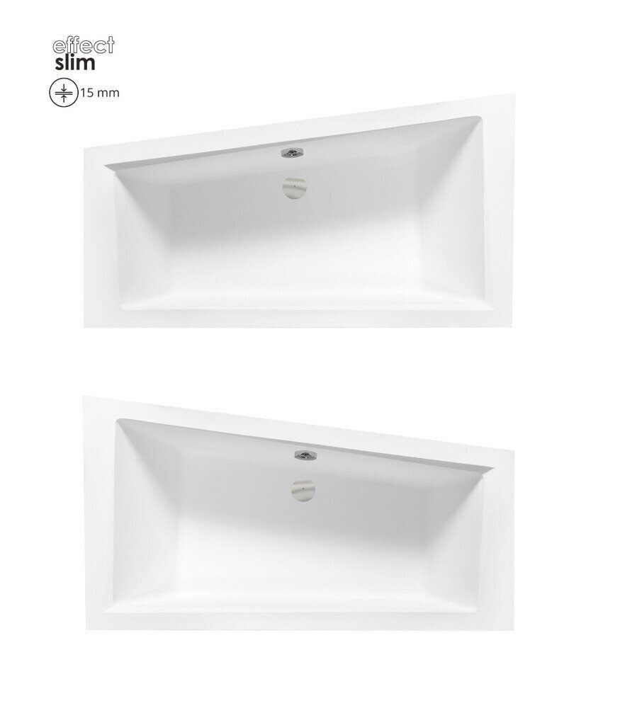 Kylpyamme Besco Intima Slim, 150x85 cm, vasen hinta ja tiedot | Kylpyammeet | hobbyhall.fi